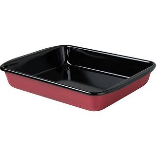 Riess Classic Color Rot Bratrohrpfanne hoch 41,7 x 32,8 cm - Emaille