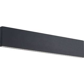 Lindby LED-væglampe Ignazia, 47 cm, sort, metal, op/ned