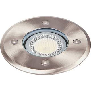 Lindby Insa nedgravningslampe, rustfrit stål, GU10, IP67, Ø11cm