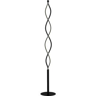 Lindby LED-gulvlampe Welina, sort, 150 cm, dæmpbar