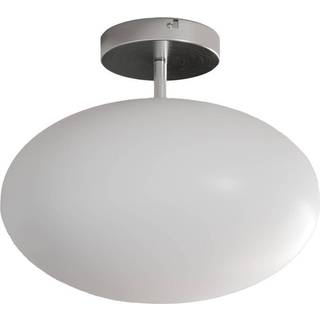 Lindby loftlampe Sonika, Ø 40 cm, nikkelfarvet, glas, E27
