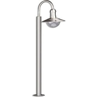 Lindby vejlampe Damion, 140 cm, rustfrit stål, E27, IP44