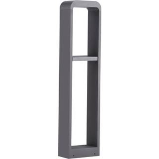 Lindby LED-gadelampe Darko, 80 cm, grå, metal, IP54