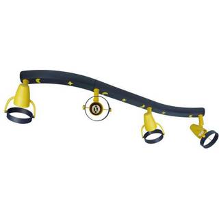 Joan loftspot, blå-gul, 70 cm, plast, 4 x GU10