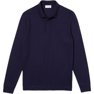 Lacoste Paris Long Sleeve Polo Piké Navy Blue
