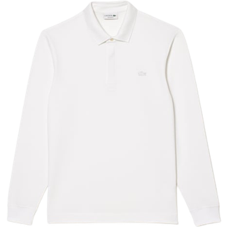 Lacoste Paris Long Sleeve Polo Piké White