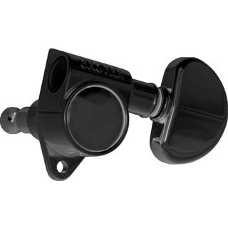 Grover Sperzel Locking 3 p? en side Kigh poleret nikkelbelagt med monteringsdele Maskinhoveder (102-18c)