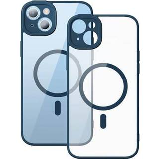 Baseus Ramme Magnetisk Sag og Hærdet Glas Sæt til iPhone 14 Plus (blå)