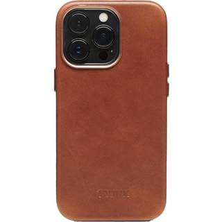 iPhone 13 Pro Max Trunk Ægte Læder Bagside Cover - Brun