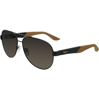 Ferragamo Mand SF275S 071 Solbriller Metal Rutenio Dark Brun Pilot Normal Normal
