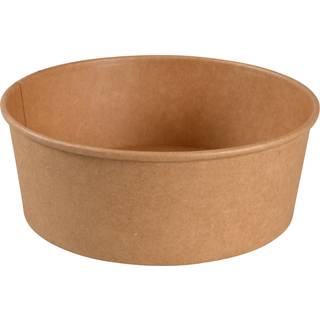 Salatskål 6,6cm Ø18,7cm 1100 ml pap/PE 38 oz brun