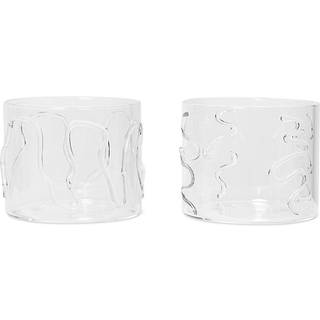 Ferm Living Doodle drikkeglas tall 2-pak 35 cl