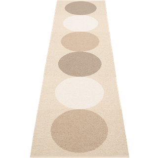 Pappelina Otto Tæppe / Vanilla 70x280 Cm - Mønstrede tæpper Pvc Grain - OTT6I728