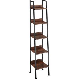 Stigereol - 35,5 x 31,5 x 170,5 cm,Industrielt mørkt træ, rustikt