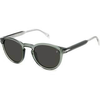 DAVID BECKHAM Mand DB 1111/S 1ED/IR Solbriller Acetat Grøn Grå Rund