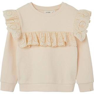 Lil Atelier Turtledove Broderie Anglaise Sweatshirt