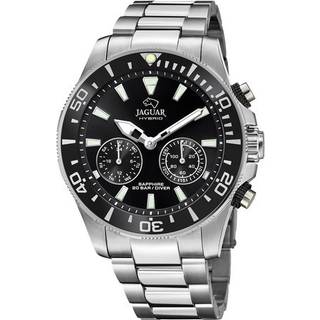 J888 Hybrid Herreur, Stål/Sort, 46 mm