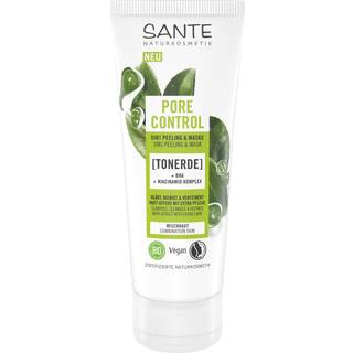 Sante Naturkosmetik Ansigtspleje Cleansing Pore Control 5in1 peeling og maske med ler, BHA og niacinamid-kompleks 100 ml (570,00 kr / 1 l) - 100 ml