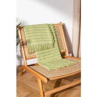 Furn Furn Pistachio Hazie Linear Woven Throw