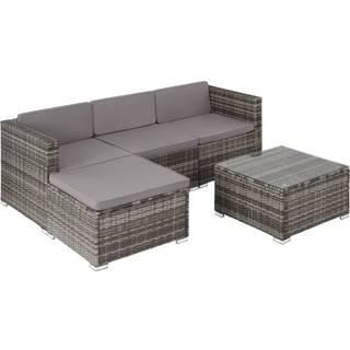 Polyrattan loungesæt Lignano - grå
