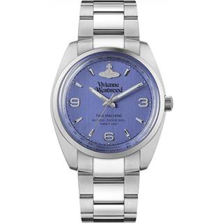 Vivienne Westwood Silver + Blue Penning Watch - Silver