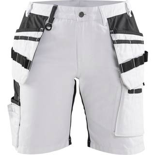 Blåkläder 7171 DAME Shorts med stretch X1900 / DAME Arbejdsshorts med stretch X1900 - C38 - Hvid/Sort