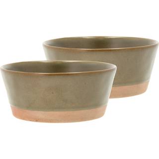 Evig Skål 2 stk. fra Villa Collection - Brun farve - Porcelæn