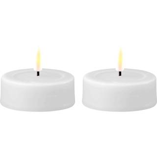 Fyrfadslys LED Stor 2-p Hvide