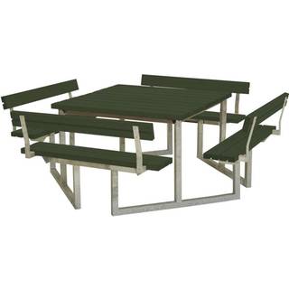 Plus Twist Bord/Bænkesæt m/4 ryglæn - 227 cm - Grøn - 187812-11