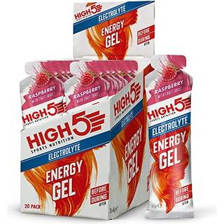 High5 Energy Gel Electrolyte - 20 stk. - Hindbær