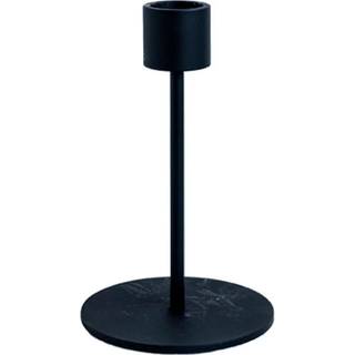 Lysestage, 13 cm, sort