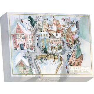 Koustup Puslespil 500 brikker - Jul - Udendørsliv fra Koustrup & Co