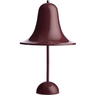 Verpan - Pantop Portable Table Lamp, Burgundy, Incl. 1,5W LED - Bærbare lamper - Verner Panton - RØD