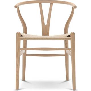 Carl Hansen - CH24 Y-Stolen Ek/ Snöre Natur Vitoljad - Spisebordsstole - Hans J. Wegner - Træ farvet - Papir/Træ