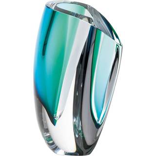 Kosta Boda Mirage vase 31 cm Grøn/Blå