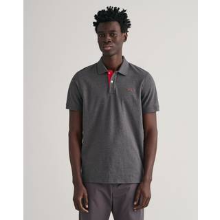 Gant Herren Polo-Shirt grau meliert