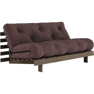 Roots 160 Sovesofa fra Karup Design i Massiv FSC Fyrretræ | Japandi - 715 Brown - Carob Brown