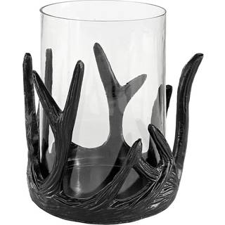Artwood, Antler Lanterne Stor Sort Artwood