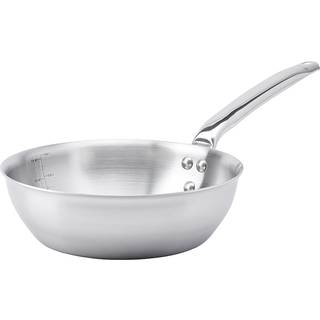 de Buyer Alchimy Sauteuse konisch 24 cm - Edelstahl-Mehrschichtmaterial - Silber