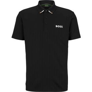 BOSStil mænd. 50494528 Paddytech polo shirt sort (XXL), Casual, Polyester, Korte ærmer