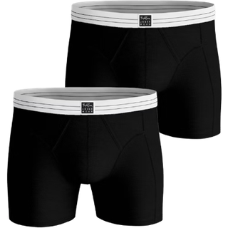 Björn Borg 2-pak Cotton Stretch Rib Boxer - Black - Large