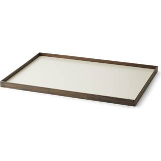 Gejst Serving And Trays - ‘Frame’ tray, large, beige in beige Smoked Oak, Waterproof mdf