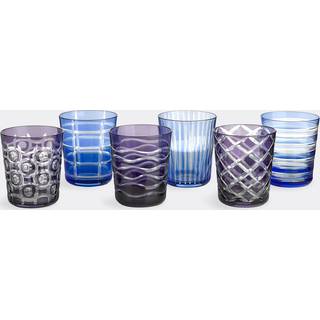 POLSPOTTEN Glassware - 'Cobalt Tumblers', set of six in multicolor Glass