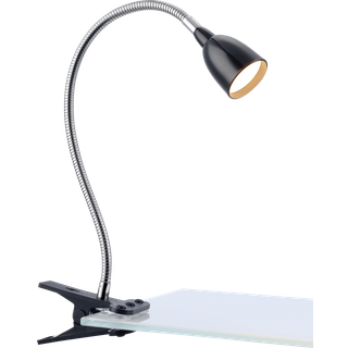 Tulip LED-klemmelampe, sort