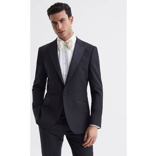 Reiss Reiss Navy Poker Peak Lapel Regular Fit Single Breasted Tuxedo Jacket