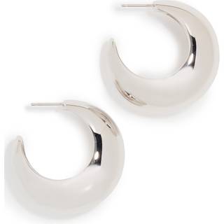 Isabel Marant Shiny Crescent hoop earrings - silver - One Size