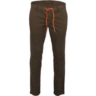 Alberto Herren Cotton Hose grün Slim Fit