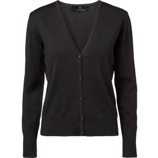 CC55 50137 copenhagen women's cardigan v neck hem rib Dame Black L