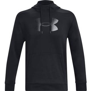 Sweatshirt med hætte Under UA Armour Fleece Big Logo HD-BLK 1379743-001 Størrelse XXL