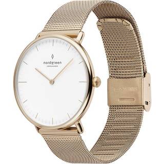 Nordgreen Native 28 mm NR28GOMEGOXX - Dame - 28 mm - Analog - Quartz - Mineralglas